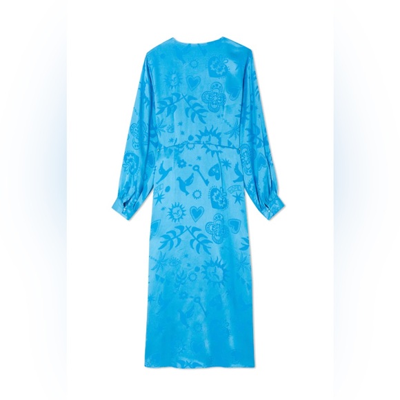 NWT Never Fully Dressed Vienna Sundazed Summer Printed Wrap Midi Dress - Picture 7 of 16